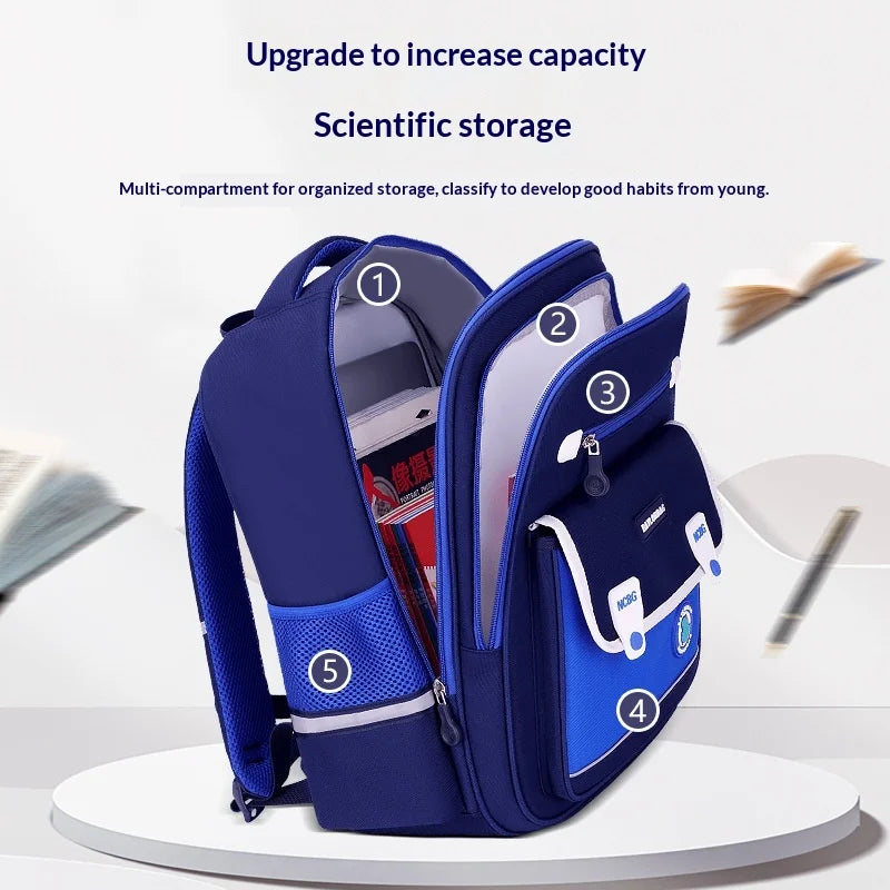 Keman KM-K047 Geometric Kids Waterproof School Backpack 2