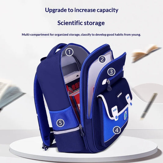 Keman KM-K047 Geometric Kids Waterproof School Backpack 2