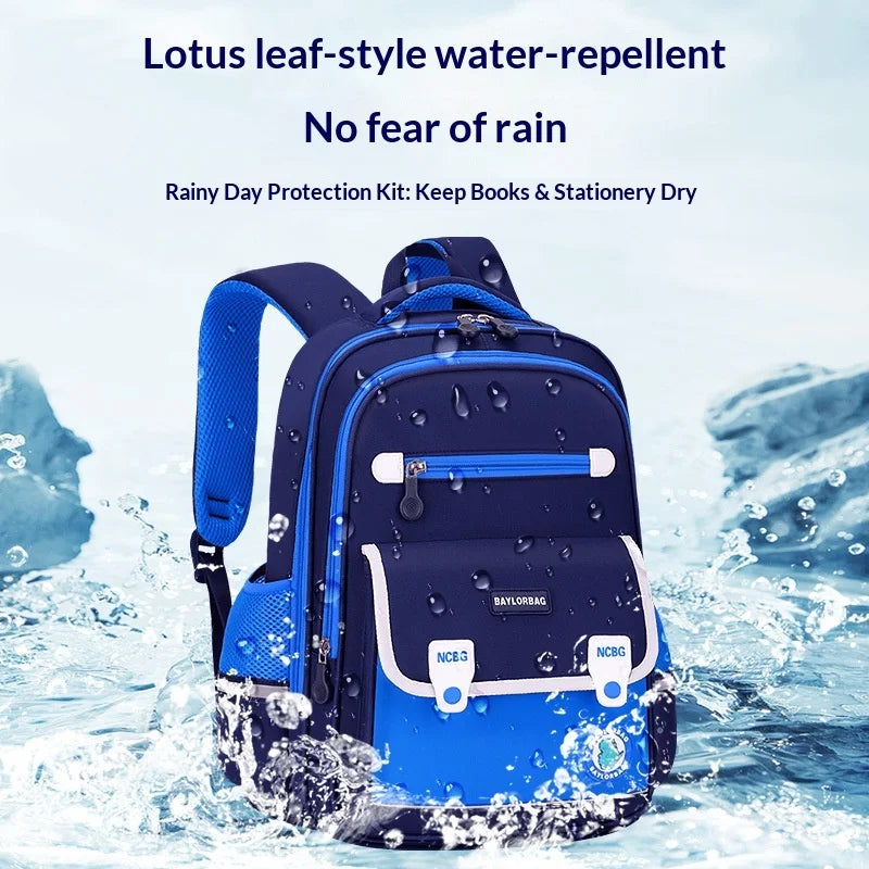 Keman KM-K047 Geometric Kids Waterproof School Backpack 3