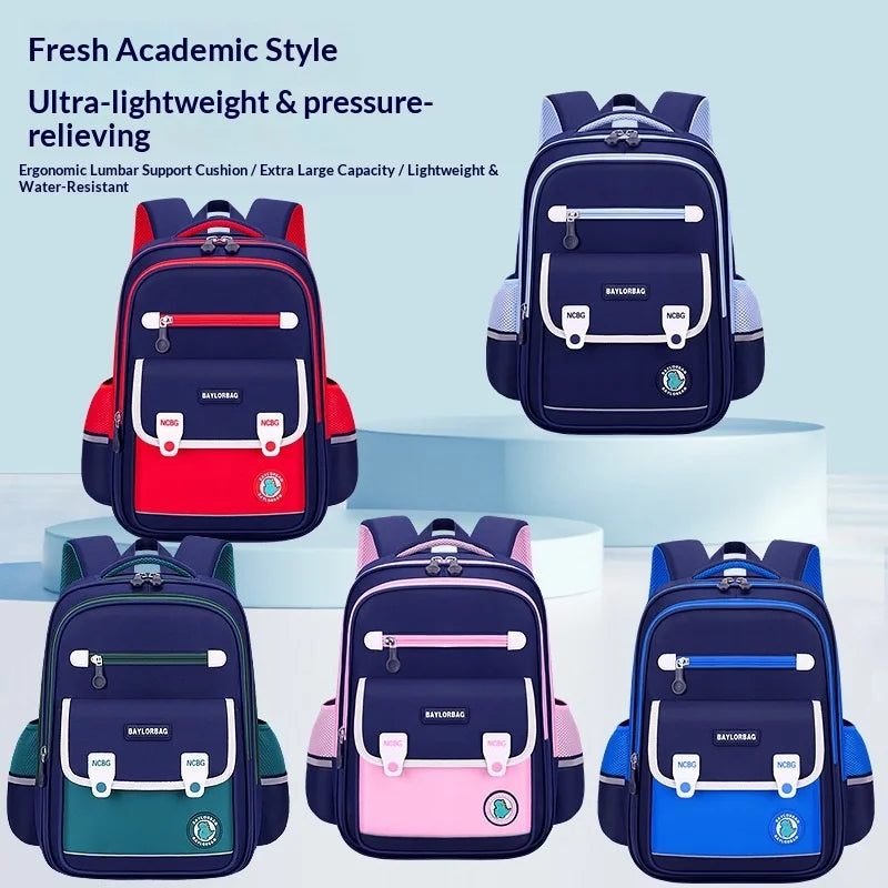 Keman KM-K047 Geometric Kids Waterproof School Backpack 4