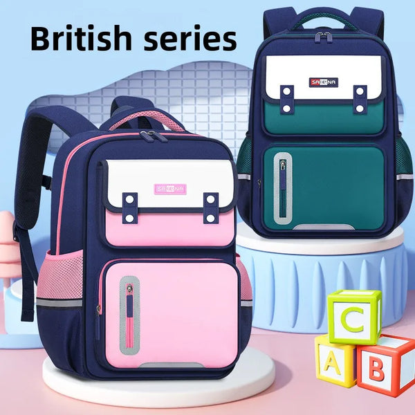 Keman KM-K051 Letter-Print Kids Lightweight School Backpack 1