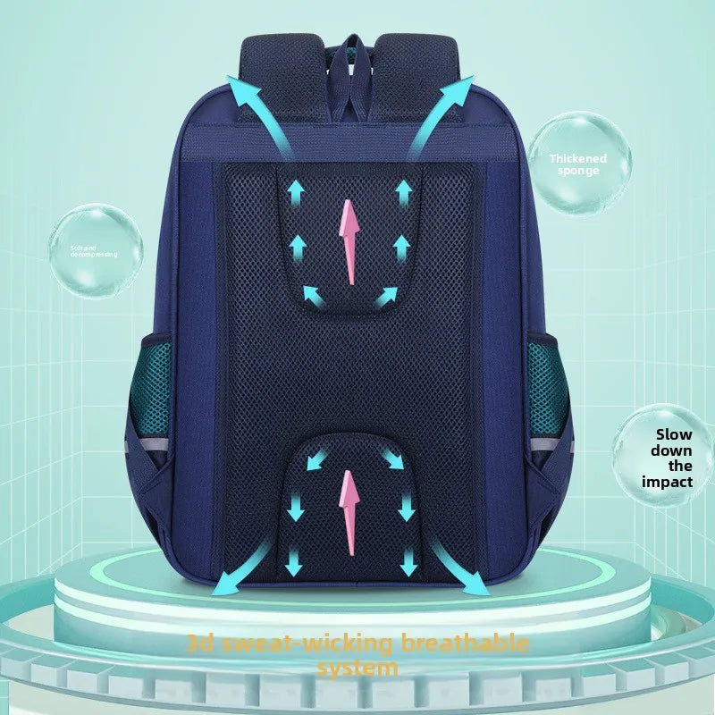 Keman KM-K051 Letter-Print Kids Lightweight School Backpack 4