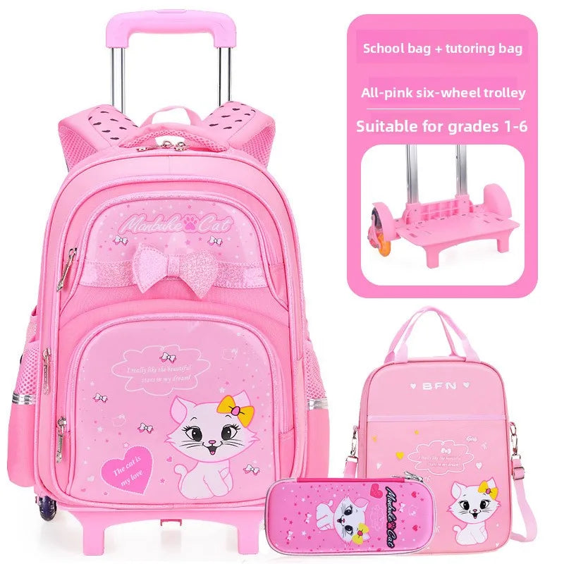 Keman KM-K052 Cartoon Girls Waterproof School Backpack 6