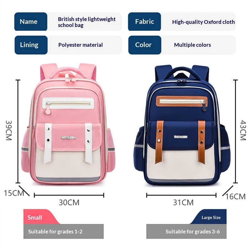 Keman KM-K059 Geometric Kids Waterproof School Backpack 2