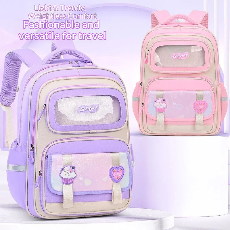 Keman KM-K063 Cartoon Girls Lightweight School Backpack 2