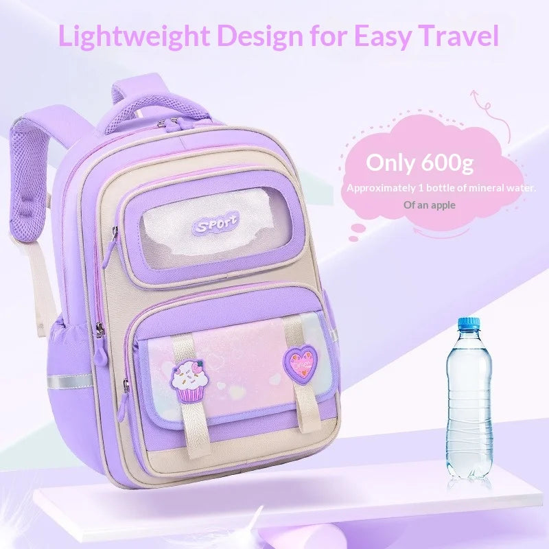 Keman KM-K063 Cartoon Girls Lightweight School Backpack 3