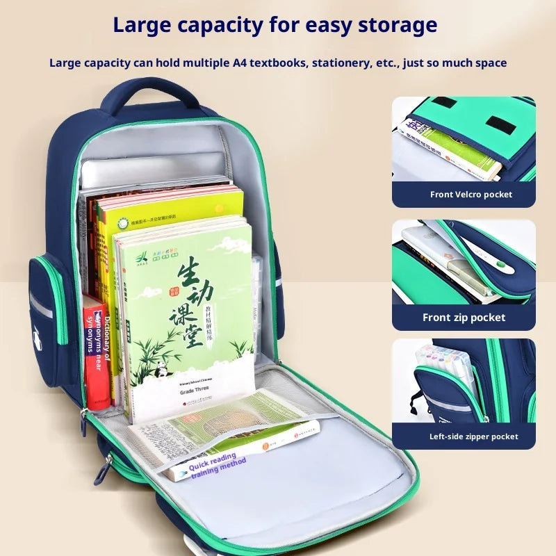 Keman KM-K064 Letter-Print Kids School Backpack 3