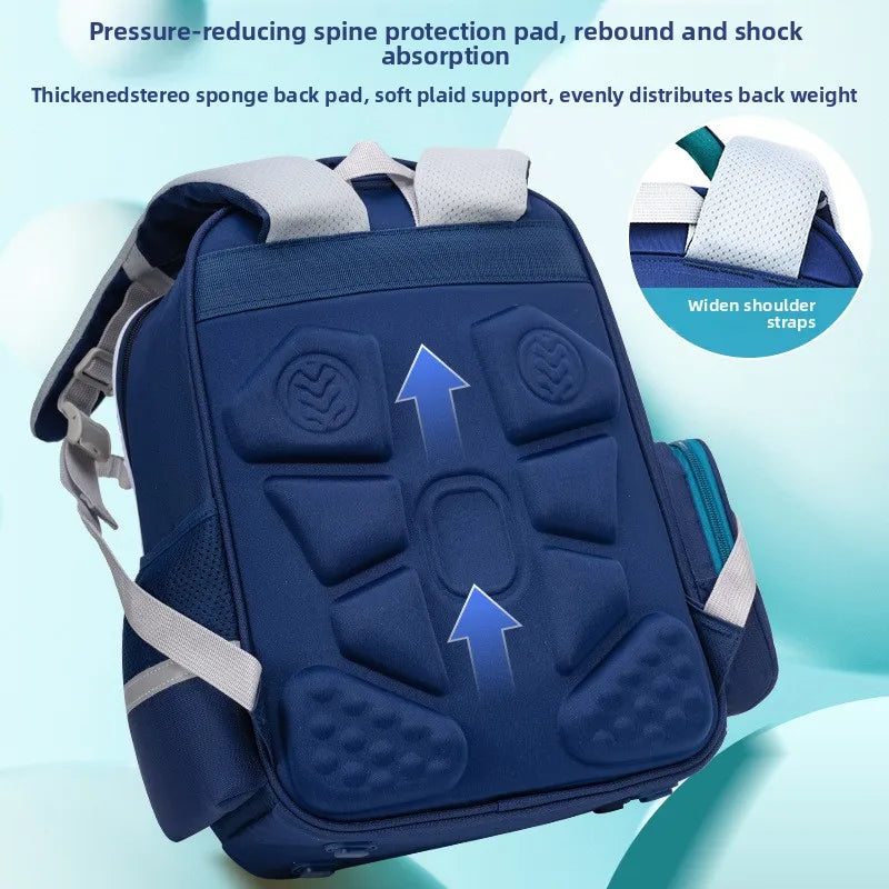 Keman KM-K069 Letter-Print Kids Waterproof School Backpack 2