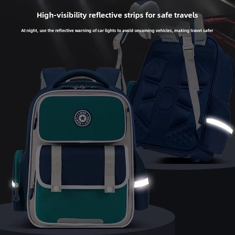 Keman KM-K069 Letter-Print Kids Waterproof School Backpack 3
