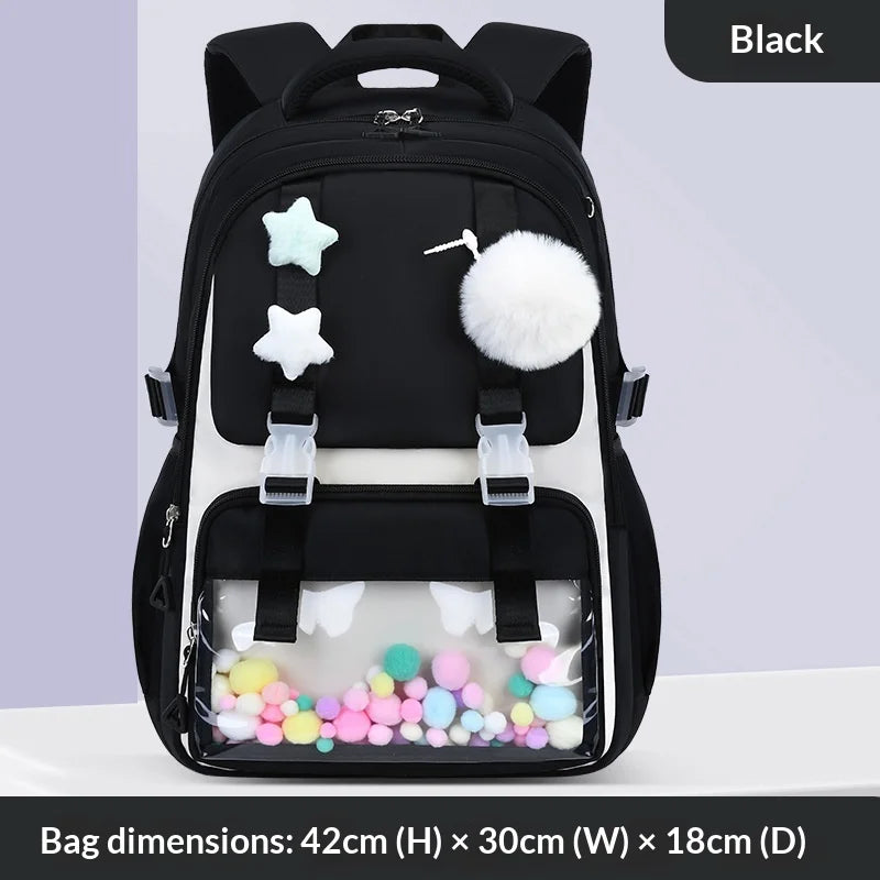 Keman KM-K071 Classic Girls Waterproof School Backpack 5