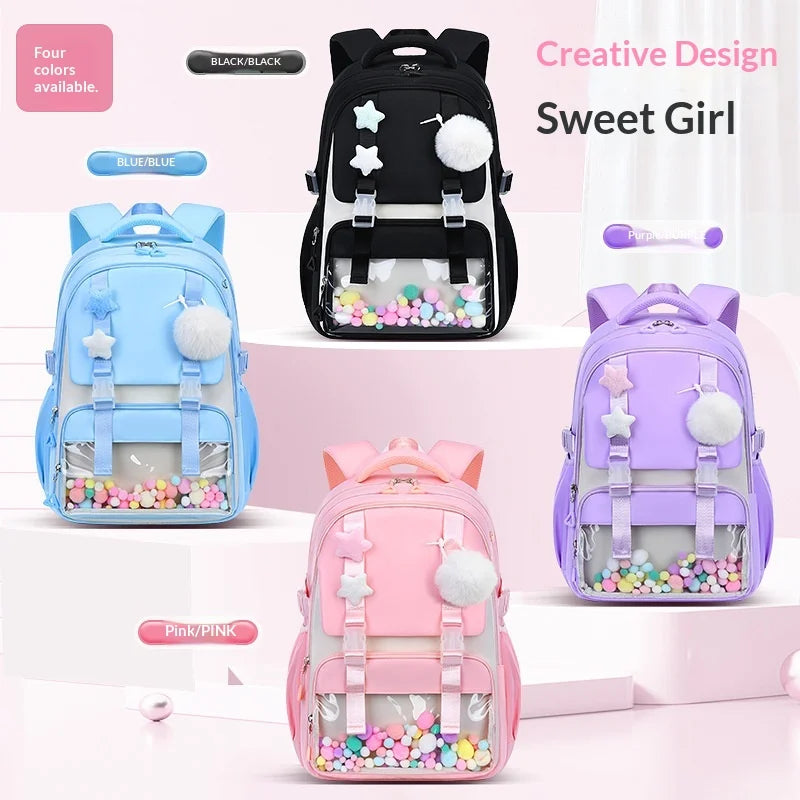 Keman KM-K071 Classic Girls Waterproof School Backpack 6