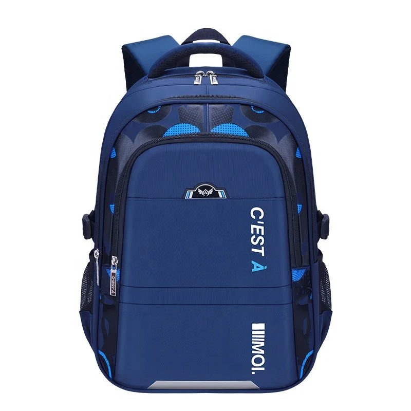 Keman KM-K073 Letter-Print Boys School Backpack 6