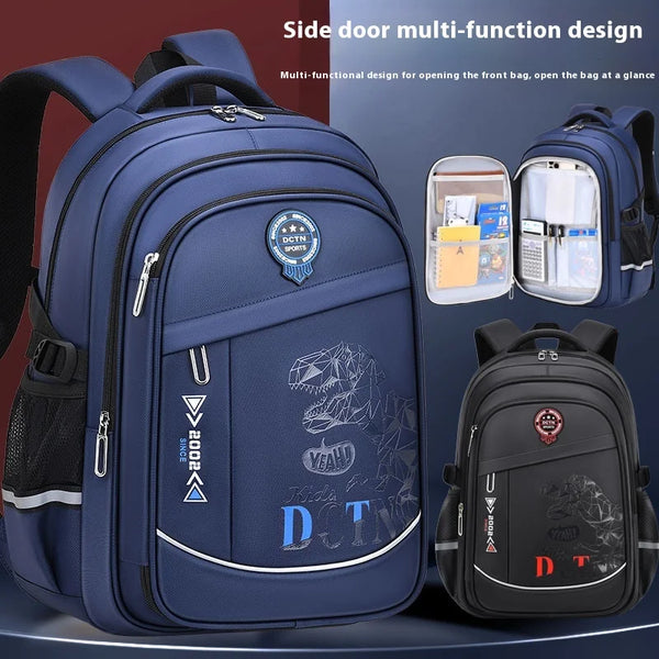 Keman KM-K074 Letter-Print Boys School Backpack 1