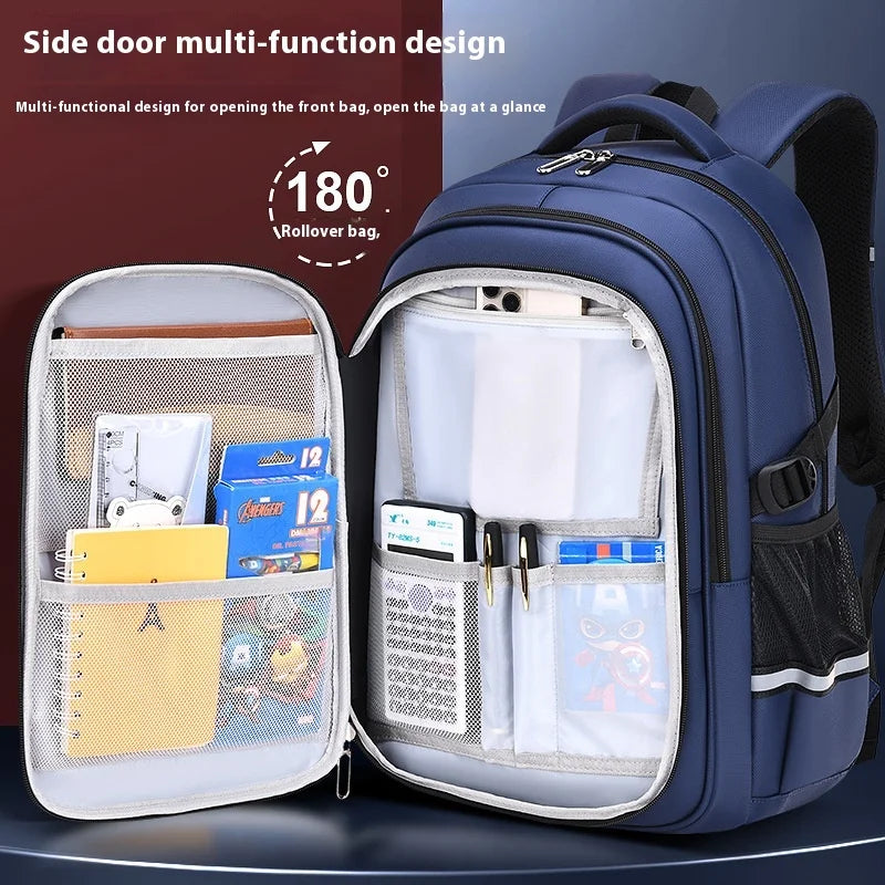Keman KM-K074 Letter-Print Boys School Backpack 2