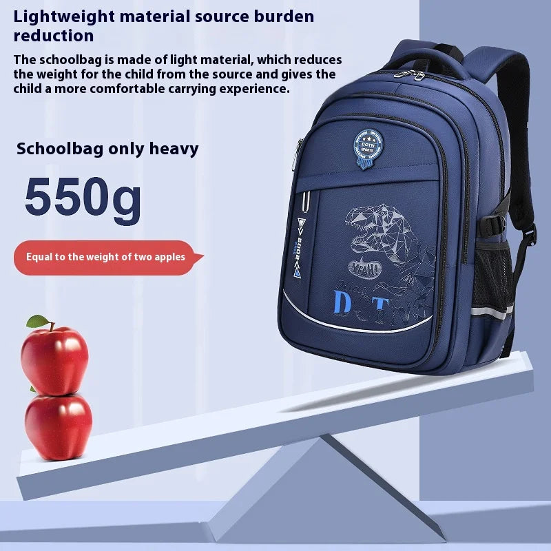Keman KM-K074 Letter-Print Boys School Backpack 3