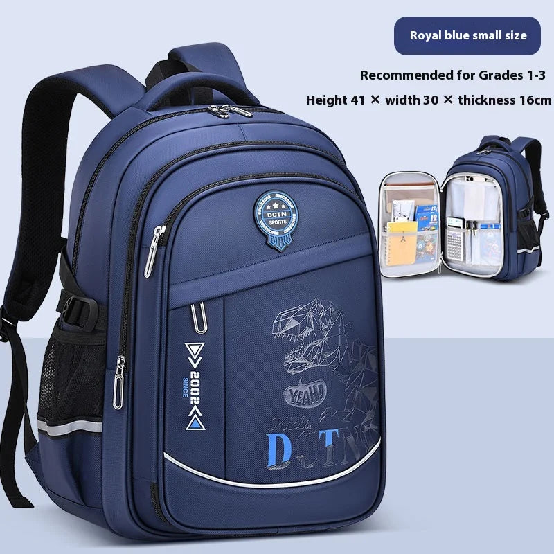 Keman KM-K074 Letter-Print Boys School Backpack 6