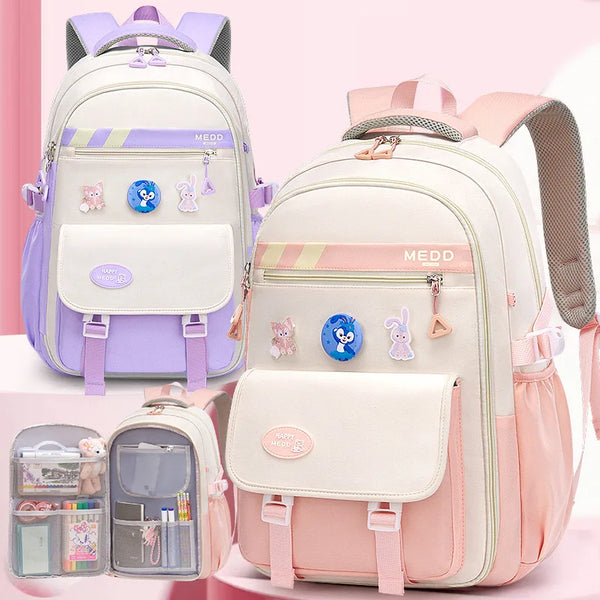 Keman KM-K075 Cartoon Girls School Backpack 1