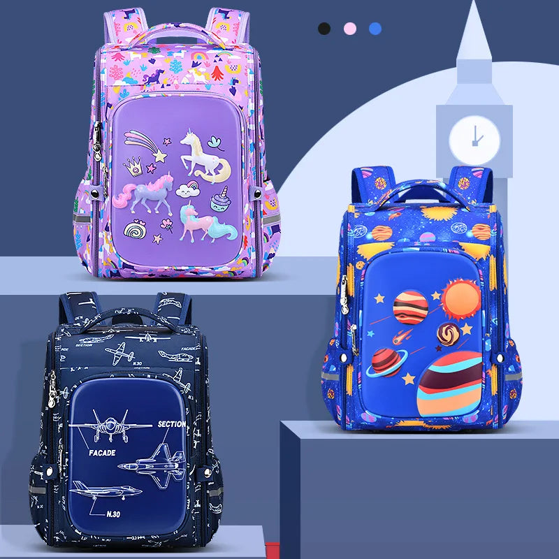 Keman KM-K076 Cartoon Boys School Backpack 2