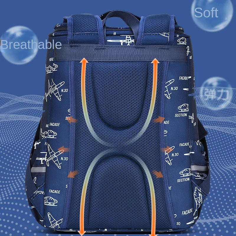 Keman KM-K076 Cartoon Boys School Backpack 3