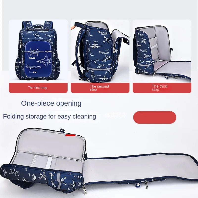 Keman KM-K076 Cartoon Boys School Backpack 4