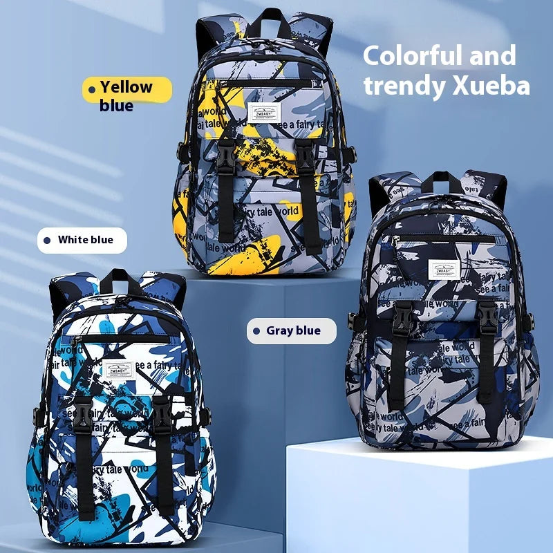 Keman KM-K078 Geometric Kids School Backpack 3