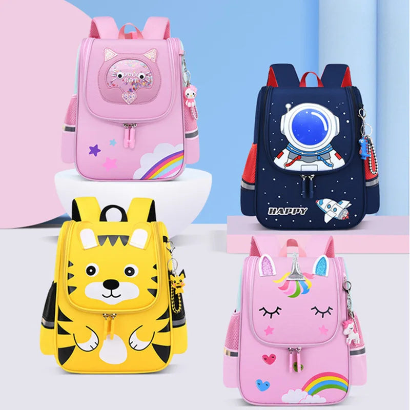 Keman KM-K082 Animal-Print Girls School Backpack 1