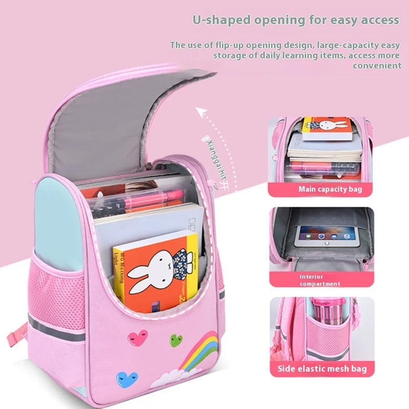 Keman KM-K082 Animal-Print Girls School Backpack 4