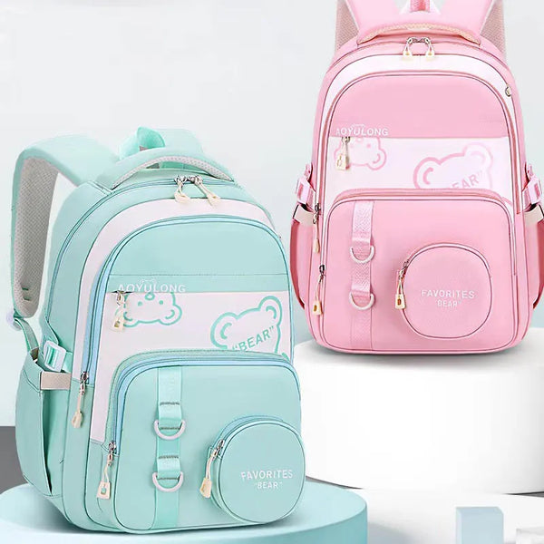 Keman KM-K084 Cartoon Girls Waterproof School Backpack 1