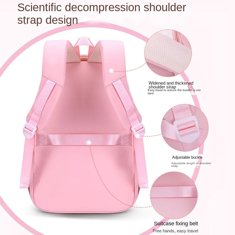Keman KM-K084 Cartoon Girls Waterproof School Backpack 4