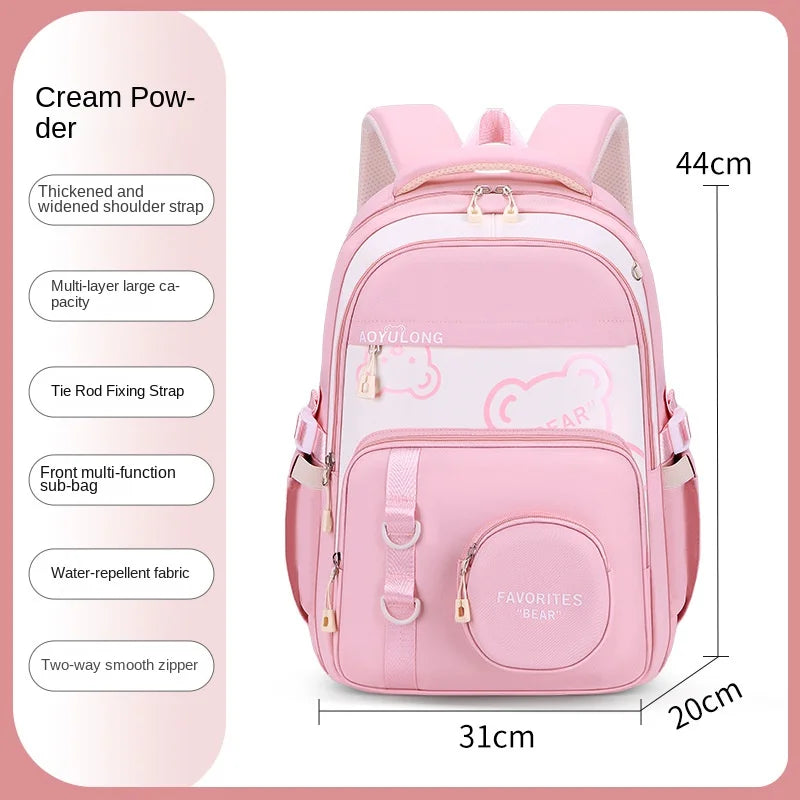 Keman KM-K084 Cartoon Girls Waterproof School Backpack 6