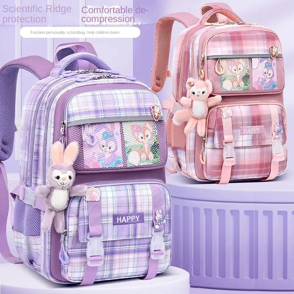 Keman KM-K087 Letter-Print Girls School Backpack 1