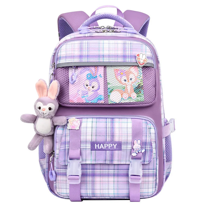 Keman KM-K087 Letter-Print Girls School Backpack 5