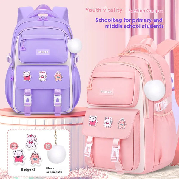 Keman KM-K088 Cartoon Girls Waterproof School Backpack 1