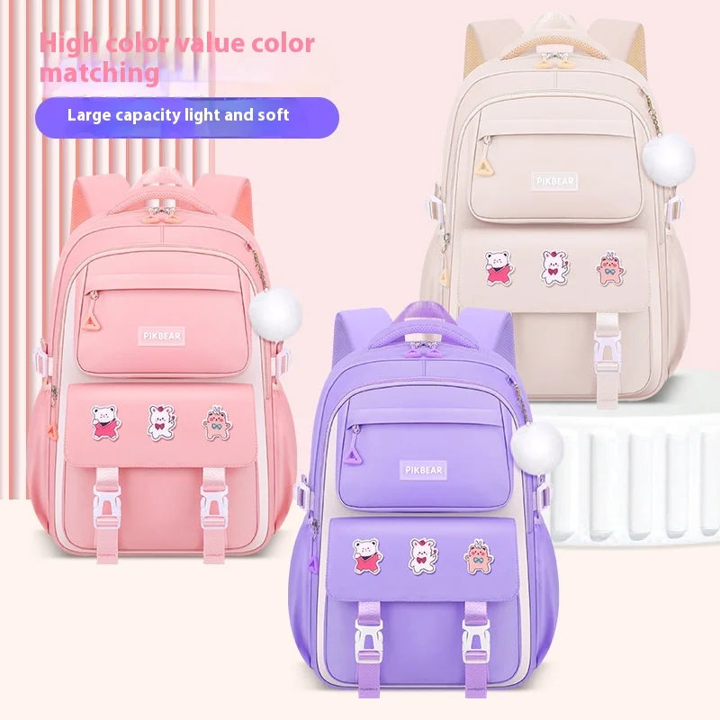 Keman KM-K088 Cartoon Girls Waterproof School Backpack 2