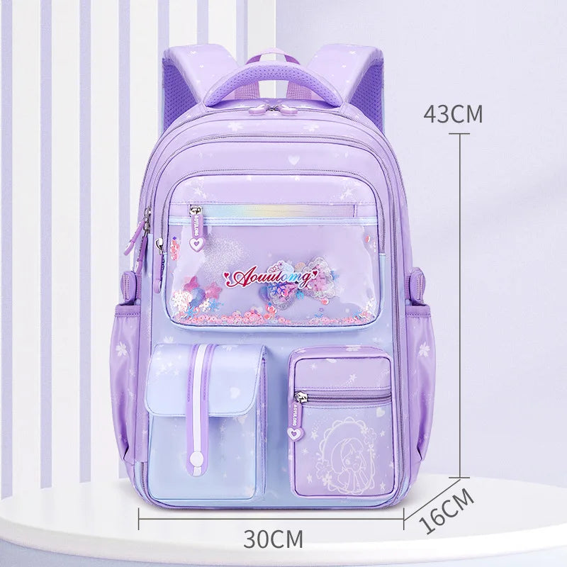 Keman KM-K092 Cartoon Girls School Backpack 6