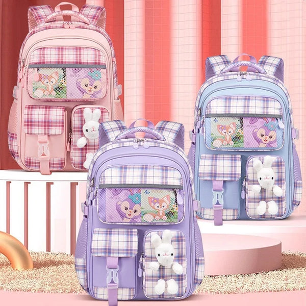 Keman KM-K093 Cartoon Girls Waterproof School Backpack 1