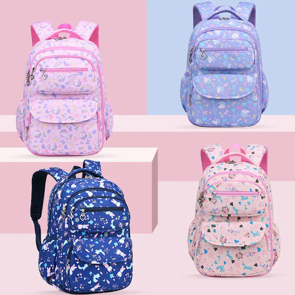 Keman KM-K095 Polka-Dot Girls School Backpack 1