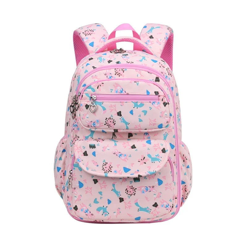 Keman KM-K095 Polka-Dot Girls School Backpack 5