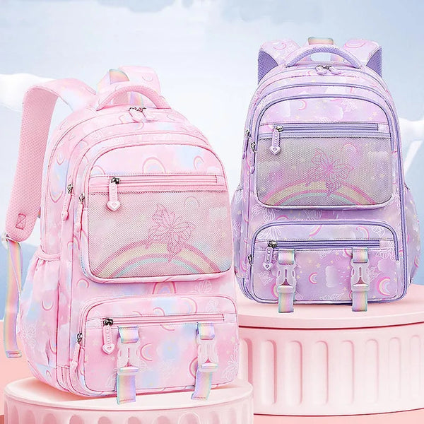 Keman KM-K097 Animal-Print Girls School Backpack 1