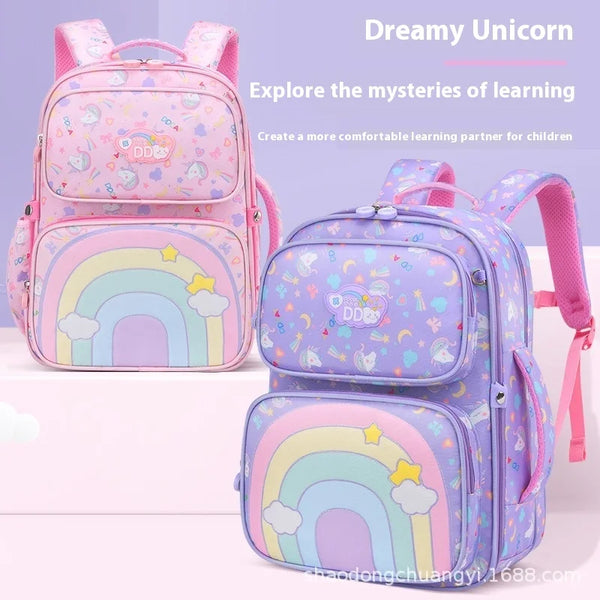 Keman KM-K098 Polka-Dot Girls School Backpack 1