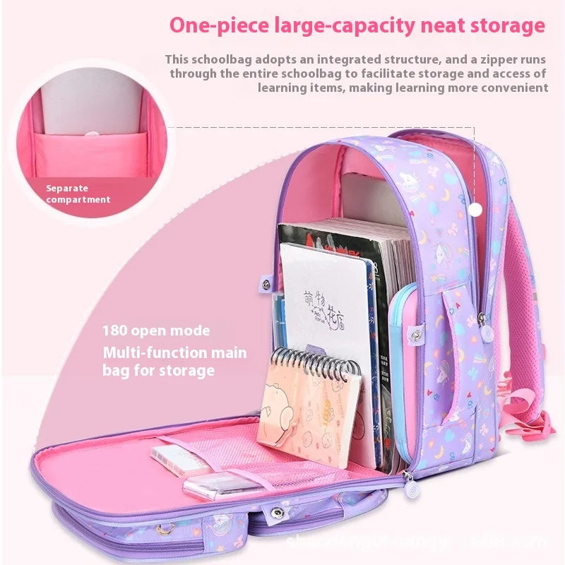 Keman KM-K098 Polka-Dot Girls School Backpack 3
