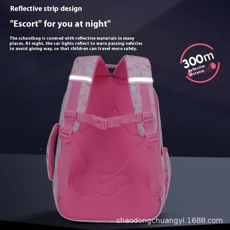 Keman KM-K098 Polka-Dot Girls School Backpack 4