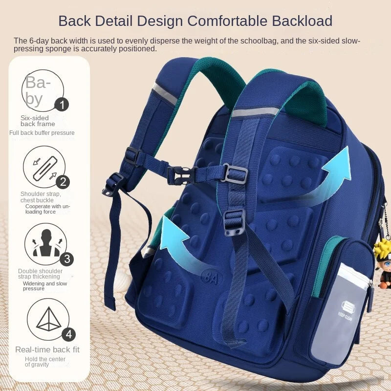 Keman KM-K099 Animal-Print Kids School Backpack 4