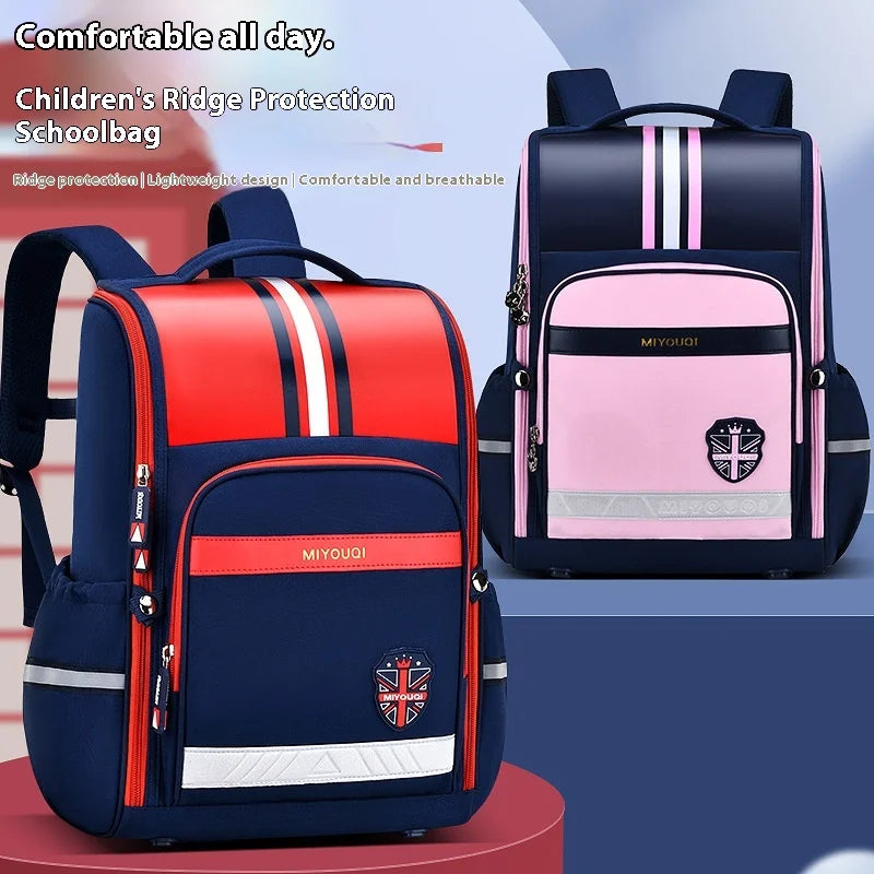 Keman KM-K108 Geometric Boys Waterproof School Backpack 2