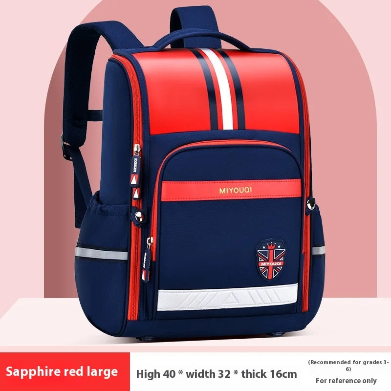 Keman KM-K108 Geometric Boys Waterproof School Backpack 6