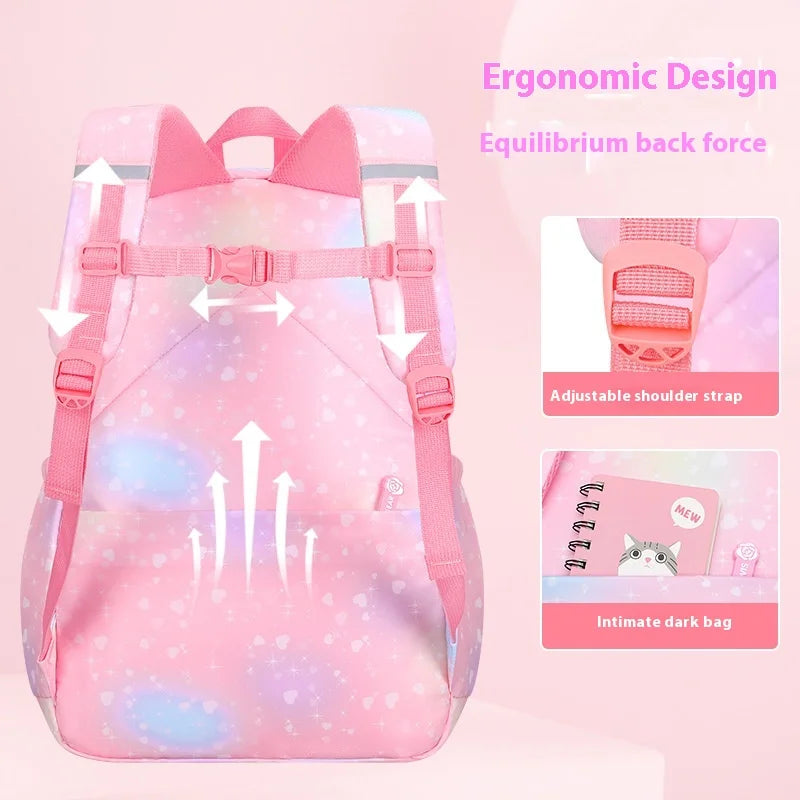 Keman KM-K109 Cartoon Girls School Backpack 4