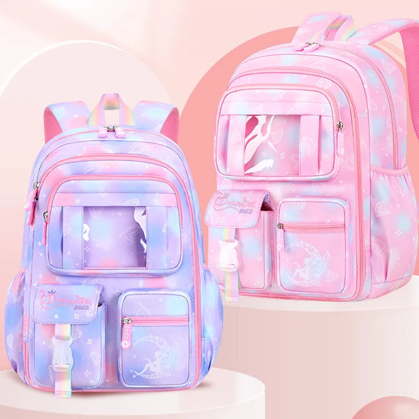 Keman KM-K112 Geometric Girls School Backpack 1