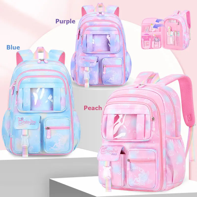 Keman KM-K112 Geometric Girls School Backpack 2