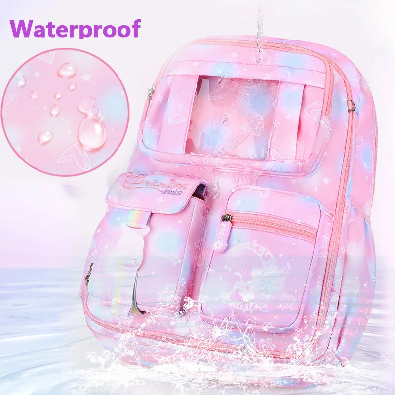 Keman KM-K112 Geometric Girls School Backpack 6