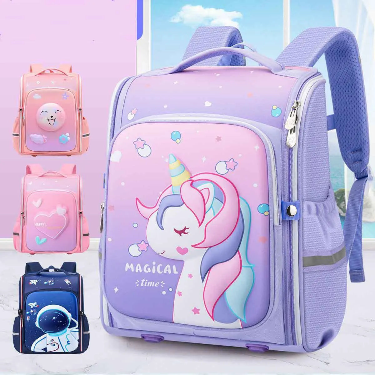 Keman KM-K113 Animal-Print Kids School Backpack 2
